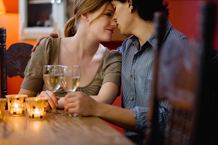 Couple in bar